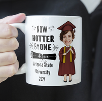 Now Hotter By One Degree - Personalized Photo Mug