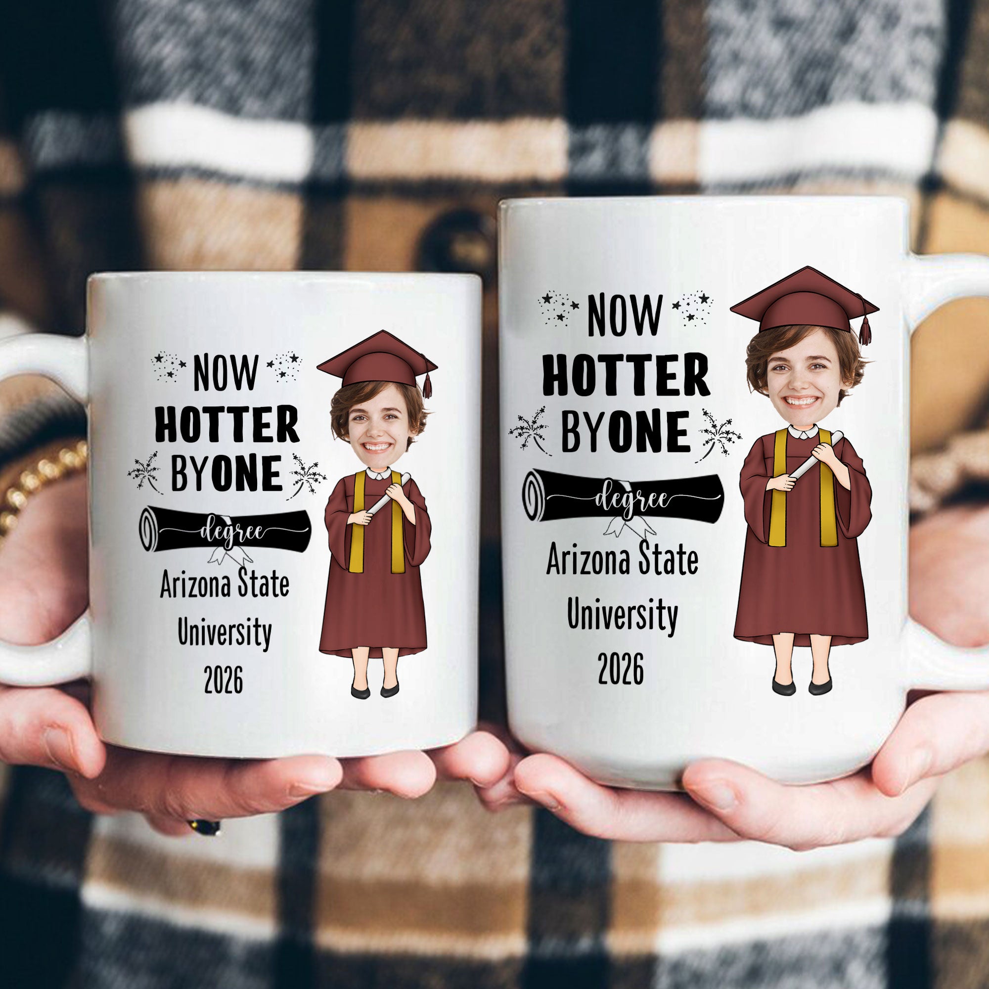 Now Hotter By One Degree - Personalized Photo Mug