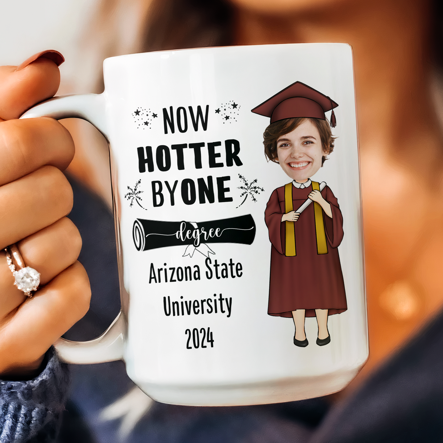 Now Hotter By One Degree - Personalized Photo Mug