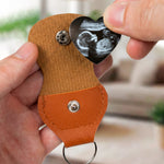 Now You Can Carry Me Too Can't Wait To Meet You - Personalized Leather Photo Pocket Hug