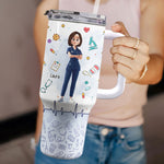 Nurse Affirmation - Personalized 40oz Tumbler With Straw