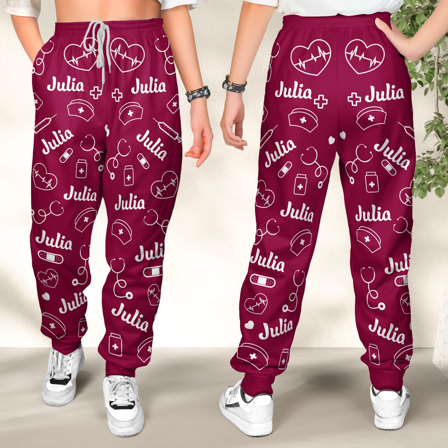 Nurse Custom Name - Personalized Sweatpants