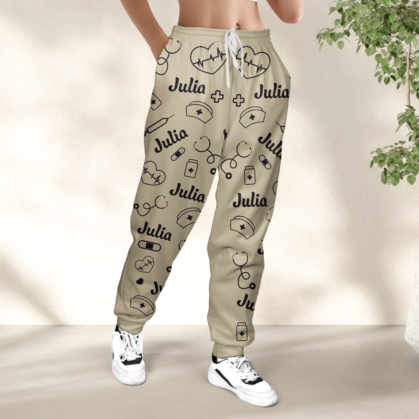 Nurse Custom Name - Personalized Sweatpants