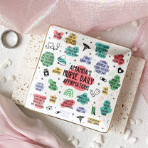 Nurse Daily Affirmations - Nurse Custom Gift - Personalized Jewelry Dish