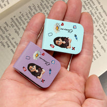 Nurse Gift Custom Birth Flower - Personalized Leather Magnetic Bookmark