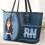 Nurse Life - Personalized Leather Tote Bag