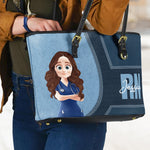 Nurse Life - Personalized Leather Tote Bag