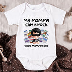 Nurse Mom Nurse Dad Can Knock Your Mom Dad Out - Personalized Baby Bodysuit