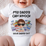 Nurse Mom Nurse Dad Can Knock Your Mom Dad Out - Personalized Baby Bodysuit