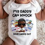 Nurse Mom Nurse Dad Can Knock Your Mom Dad Out - Personalized Baby Bodysuit