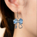 Nurse Stethoscope Bow Coquette Ribbon Nursing Gift - Personalized Acrylic Earrings