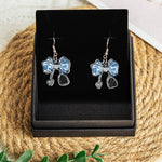 Nurse Stethoscope Bow Coquette Ribbon Nursing Gift - Personalized Acrylic Earrings