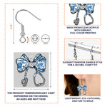 Nurse Stethoscope Bow Coquette Ribbon Nursing Gift - Personalized Acrylic Earrings