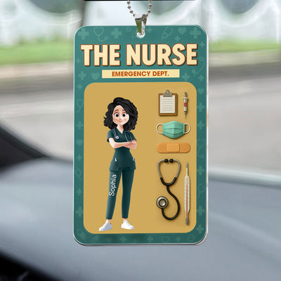 Nurse Toolkit Custom Scrub Color - Personalized Rear View Mirror Accessory