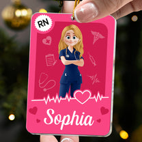 Nurse Toy Box Custom Title - RN CNA LPN LVN Gift - Personalized Acrylic Ornament