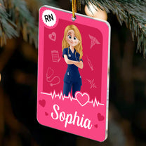Nurse Toy Box Custom Title - RN CNA LPN LVN Gift - Personalized Acrylic Ornament