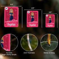 Nurse Toy Box Custom Title - RN CNA LPN LVN Gift - Personalized Acrylic Ornament