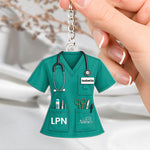 Nurse-Uniform-Custom-Name-Gift-For-Nurse,-Coworkers-Personalized-Keychain-1