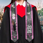 Nursing Grad Gift She Believed She Could So She Did - Personalized Graduation Stole