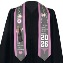 Nursing Grad Gift She Believed She Could So She Did - Personalized Graduation Stole