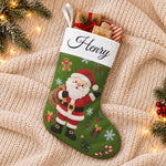 Nutcracker Christmas Stocking For Kids, Grandkids Custom Name & Character - Personalized Stocking
