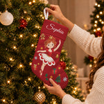 Nutcracker Christmas Stocking For Kids, Grandkids Custom Name & Character - Personalized Stocking
