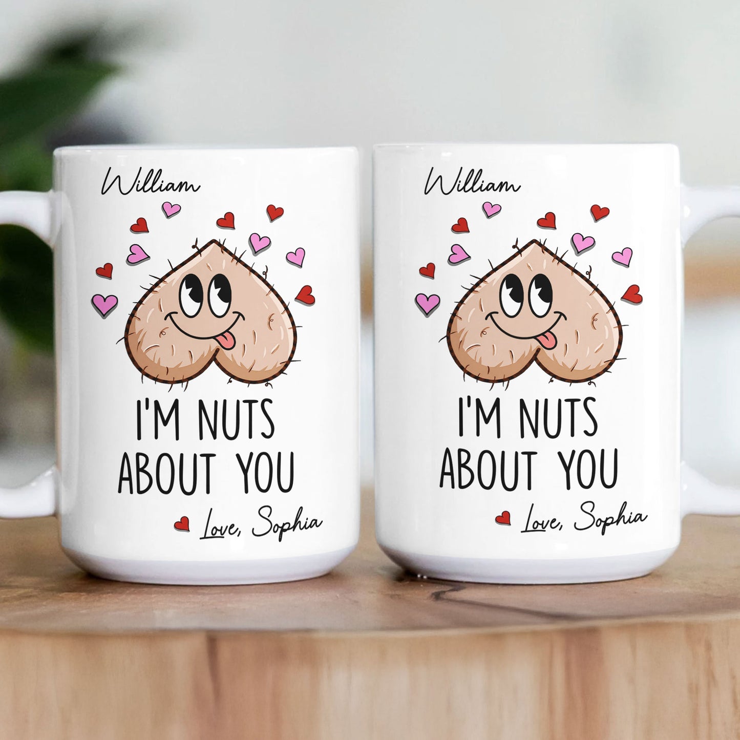 Nuts About You Gift For Couple Gift For Him - Personalized Mug