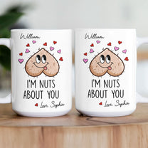Nuts About You Gift For Couple Gift For Him - Personalized Mug