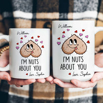 Nuts About You Gift For Couple Gift For Him - Personalized Mug