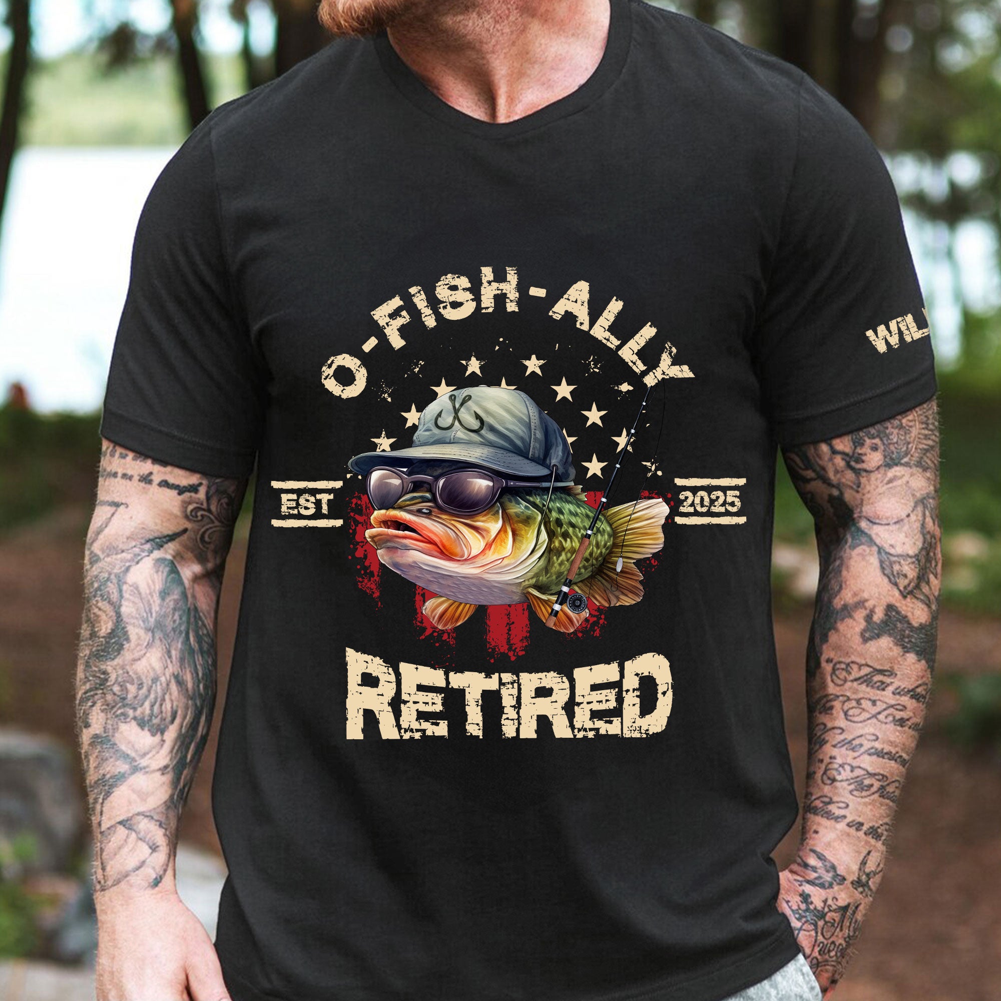 O-Fish-Ally Retired - Retirement Gifts For Fishing Lovers - Personalized Shirt