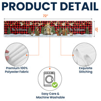 O Holy Night Nativity Scene Buffalo Plaid Christmas Dining Table Decoration - Personalized Table Runner