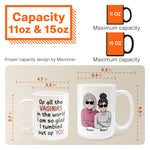 Of All Of The Vaginas In The World I'm Glad I Tumbled Out Of Your 2 - Personalized Mug - Christmas Gift For Mothers, Moms, Mama