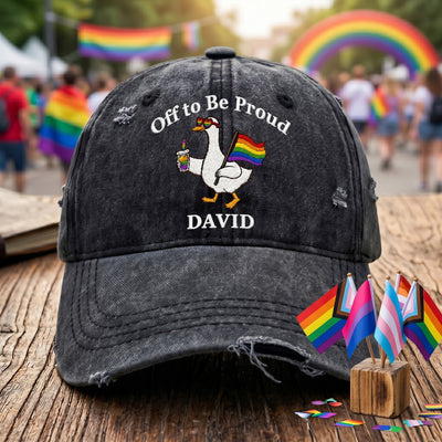 Off To Be Proud Goose - Personalized Cap