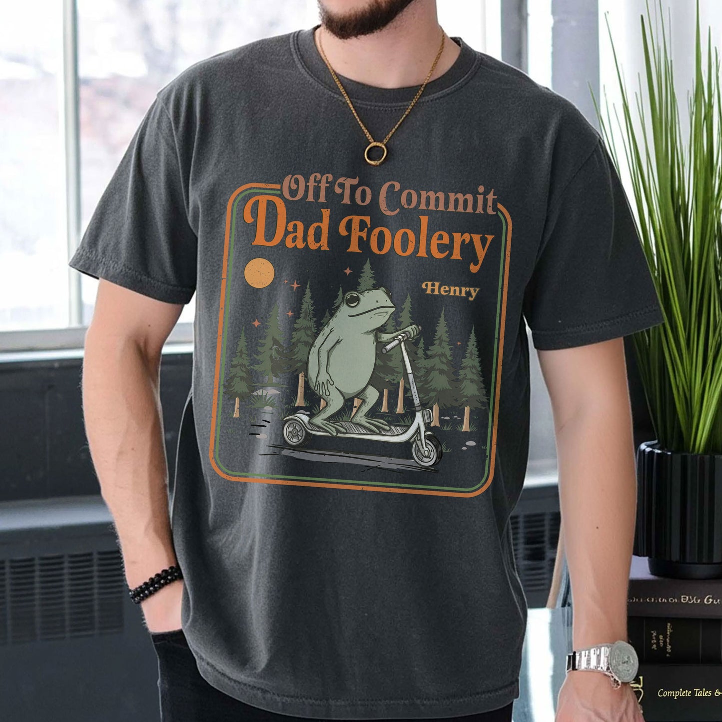 Off-To-Commit-Dad-Foolery-Humor-Gift-For-Him-Personalized-Shirt-2