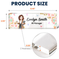 Office Desk Decor - Gift For Colleagues, Coworkers, Boss - Personalized Name Plate