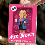 Office Worker Toy Box - Gift For Coworker, Boss - Personalized Acrylic Ornament