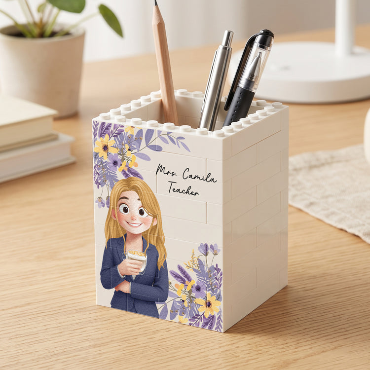 Office-Desk-Decor-Puzzle-Block-Gift-For-Colleagues,-Coworkers,-Boss-Personalized-Pen-Holder5