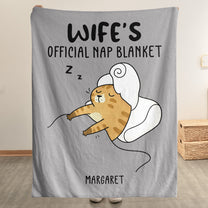 Official Nap Blanket Funny Gift For Wife Gift For Her - Personalized Blanket