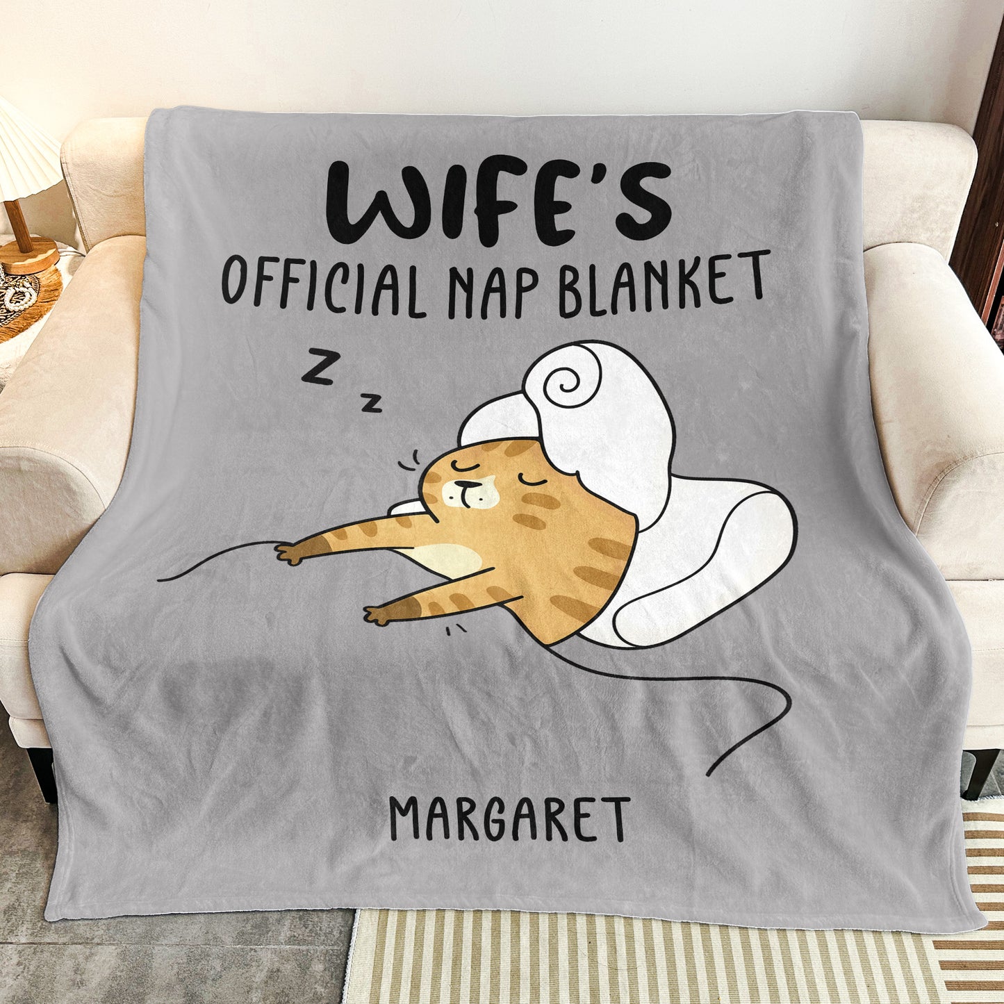 Official Nap Blanket Funny Gift For Wife Gift For Her - Personalized Blanket