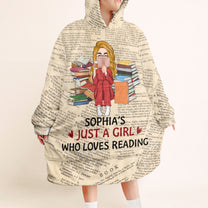 Official Reading Hoodie - Personalized Oversized Blanket Hoodie