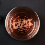 Officially Retired I Do What I Want - Personalized Whiskey Glass