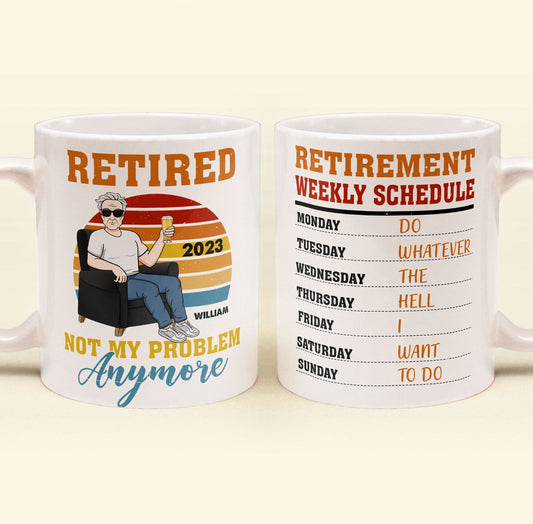 Officially Retired - Personalized Mug