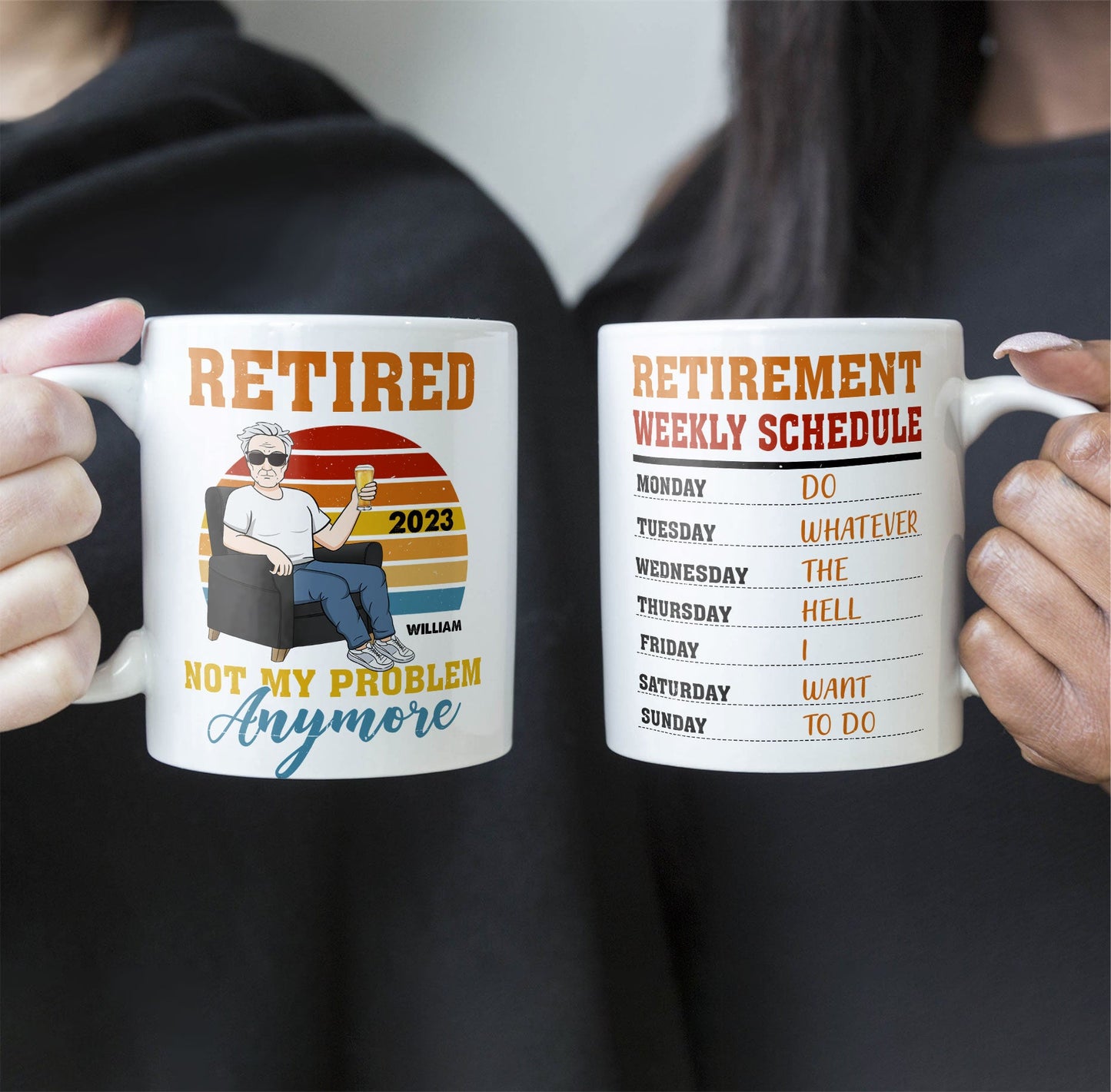 Officially Retired - Personalized Mug