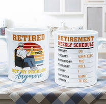 Officially Retired - Personalized Mug