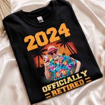 Officially Retired - Personalized Photo Shirt