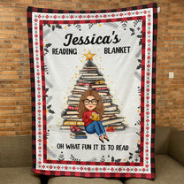 Oh What Fun It Is To Read - Personalized Blanket