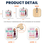 On My Way To Save Lives - Personalized Wooden Car Visor Clip