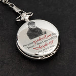On Your Graduation Day Memorial Custom Photo - Personalized Pocket Watch