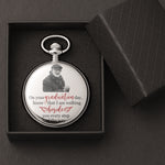 On Your Graduation Day Memorial Custom Photo - Personalized Pocket Watch
