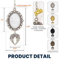 On Your Graduation Day My Heart Is There - Custom Graduation Tassel Photo Charm